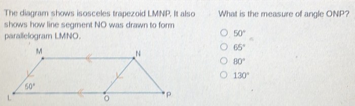 What is the measure of angle onp