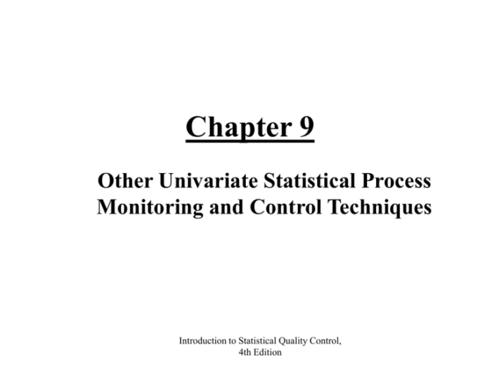 Introduction to statistical quality control 8th edition