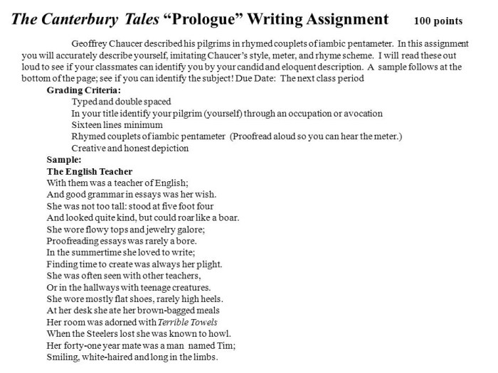 The canterbury tales prologue questions and answers pdf