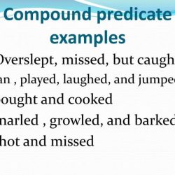 Predicate compound subject sentence grammar examples part verbs monster glossary two note when