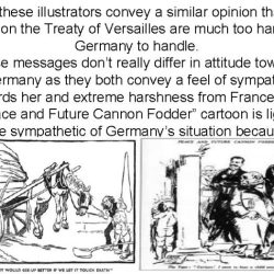 Treaty of versailles cartoon analysis answers